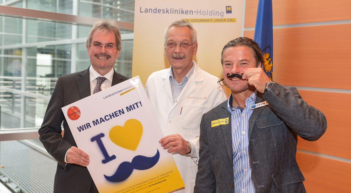 Movember im Landesklinikum / Foto: NÖ Landeskliniken-Holding