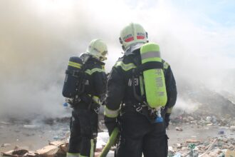Großbrand in der Wiener Neustädter Müllverarbeitungsanlage / Foto: Presseteam d. FF Wr. Neustadt