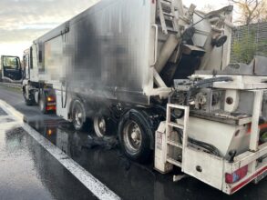 LKW-Brand / Foto: Presseteam d. FF Wr. Neustadt