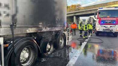 LKW-Brand / Foto: Presseteam d. FF Wr. Neustadt